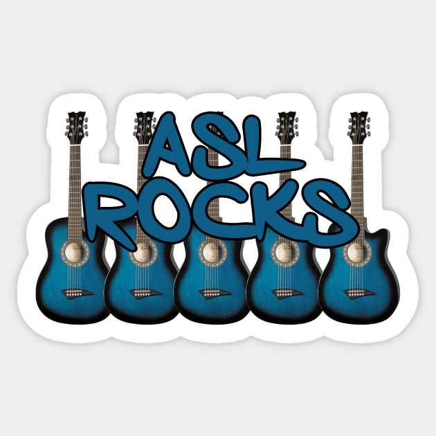 ASL Rocks Sticker by MonarchGraphics